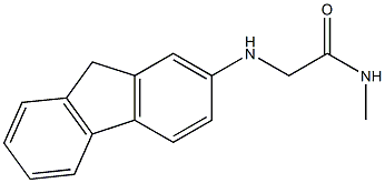 2-(9H-fluoren-2-ylamino)-N-methylacetamide Struktur