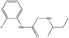 2-(butan-2-ylamino)-N-(2-fluorophenyl)acetamide Struktur