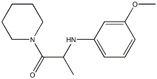 2-[(3-methoxyphenyl)amino]-1-(piperidin-1-yl)propan-1-one Struktur