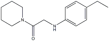 2-[(4-ethylphenyl)amino]-1-(piperidin-1-yl)ethan-1-one Struktur