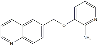3-(quinolin-6-ylmethoxy)pyridin-2-amine Struktur