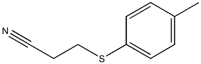 3-[(4-methylphenyl)sulfanyl]propanenitrile Struktur