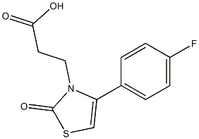 3-[4-(4-fluorophenyl)-2-oxo-1,3-thiazol-3(2H)-yl]propanoic acid Struktur