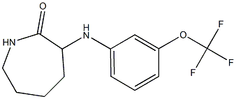 3-{[3-(trifluoromethoxy)phenyl]amino}azepan-2-one Struktur