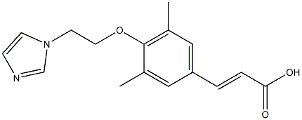 3-{4-[2-(1H-imidazol-1-yl)ethoxy]-3,5-dimethylphenyl}prop-2-enoic acid