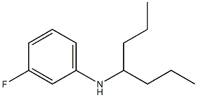 3-fluoro-N-(heptan-4-yl)aniline Struktur
