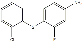 4-[(2-chlorophenyl)sulfanyl]-3-fluoroaniline Struktur