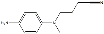 4-[(4-aminophenyl)(methyl)amino]butanenitrile Structure