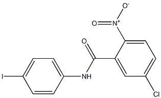 5-chloro-N-(4-iodophenyl)-2-nitrobenzamide Struktur