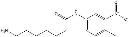7-amino-N-(4-methyl-3-nitrophenyl)heptanamide Struktur