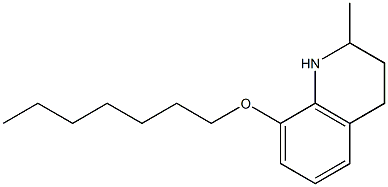 8-(heptyloxy)-2-methyl-1,2,3,4-tetrahydroquinoline Struktur