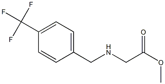 methyl 2-({[4-(trifluoromethyl)phenyl]methyl}amino)acetate Structure