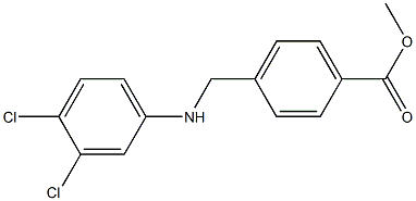 methyl 4-{[(3,4-dichlorophenyl)amino]methyl}benzoate Structure