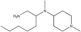 N-(1-aminoheptan-2-yl)-N,1-dimethylpiperidin-4-amine Struktur