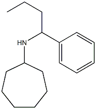 N-(1-phenylbutyl)cycloheptanamine Struktur