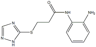 N-(2-aminophenyl)-3-(1H-1,2,4-triazol-5-ylsulfanyl)propanamide Struktur