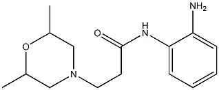 N-(2-aminophenyl)-3-(2,6-dimethylmorpholin-4-yl)propanamide Struktur