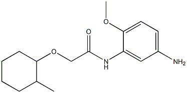 N-(5-amino-2-methoxyphenyl)-2-[(2-methylcyclohexyl)oxy]acetamide Struktur