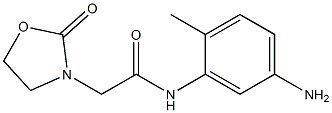 N-(5-amino-2-methylphenyl)-2-(2-oxo-1,3-oxazolidin-3-yl)acetamide Struktur
