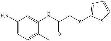 N-(5-amino-2-methylphenyl)-2-(thiophen-2-ylsulfanyl)acetamide Struktur