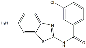 N-(6-amino-1,3-benzothiazol-2-yl)-3-chlorobenzamide Struktur