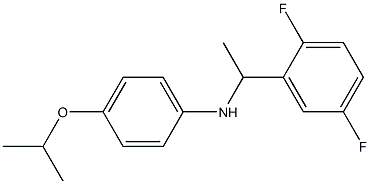 N-[1-(2,5-difluorophenyl)ethyl]-4-(propan-2-yloxy)aniline Struktur