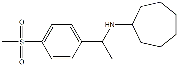 N-[1-(4-methanesulfonylphenyl)ethyl]cycloheptanamine Structure