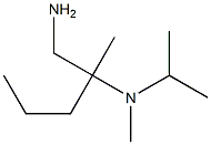 N-[1-(aminomethyl)-1-methylbutyl]-N-isopropyl-N-methylamine Struktur