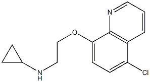 N-{2-[(5-chloroquinolin-8-yl)oxy]ethyl}cyclopropanamine Struktur