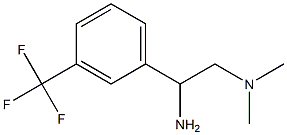 N-{2-amino-2-[3-(trifluoromethyl)phenyl]ethyl}-N,N-dimethylamine Struktur