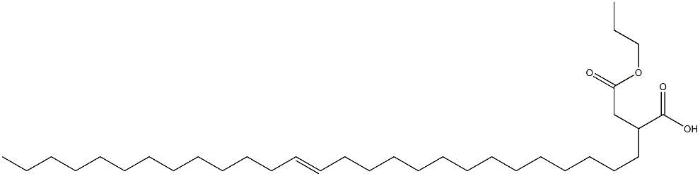 2-(14-Heptacosenyl)succinic acid 1-hydrogen 4-propyl ester Struktur