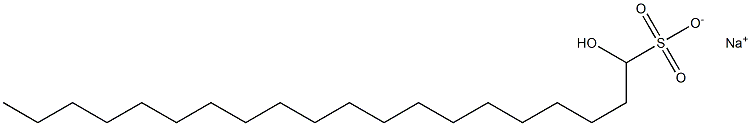 1-Hydroxyicosane-1-sulfonic acid sodium salt Struktur