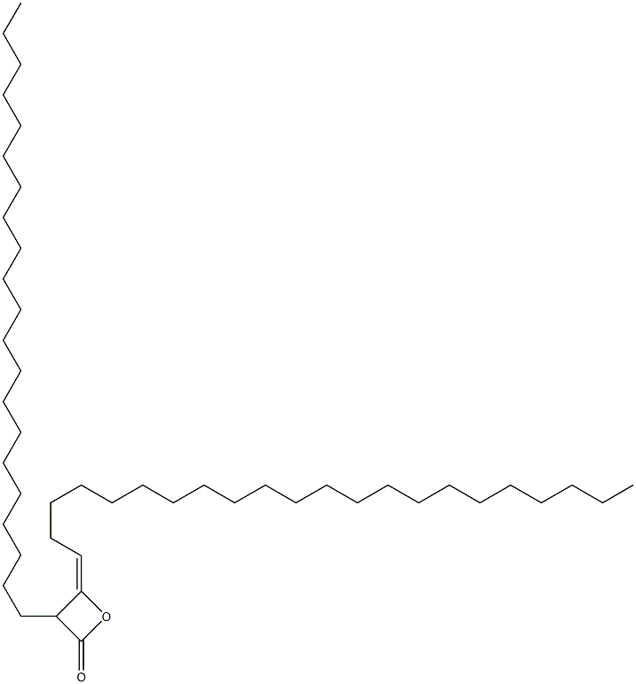 3-Henicosyl-4-(docosan-1-ylidene)oxetan-2-one Struktur