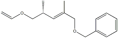 (4R,2E)-1-Benzyloxy-5-ethenyloxy-2,4-dimethyl-2-pentene Struktur