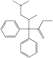 (-)-6-(Dimethylamino)-5-methyl-4,4-diphenyl-3-hexanone Structure