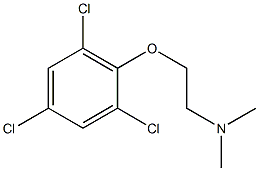 N,N-Dimethyl-2-(2,4,6-trichlorophenoxy)ethanamine Struktur