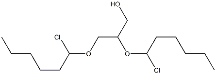 2,3-Bis(1-chlorohexyloxy)-1-propanol Struktur