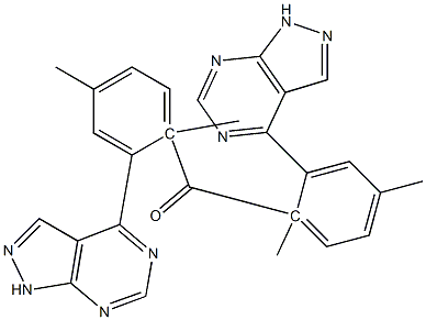 1-Methyl-1H-pyrazolo[3,4-d]pyrimidin-4-yl(4-methylphenyl) ketone Struktur