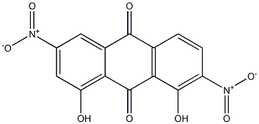 1,8-Dihydroxy-3,7-dinitroanthraquinone Struktur
