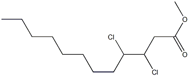 3,4-Dichlorododecanoic acid methyl ester Structure