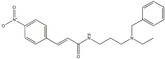 N-[3-(Ethylbenzylamino)propyl]-3-(4-nitrophenyl)acrylamide Struktur