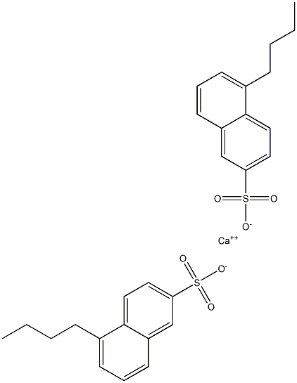 Bis(5-butyl-2-naphthalenesulfonic acid)calcium salt Structure