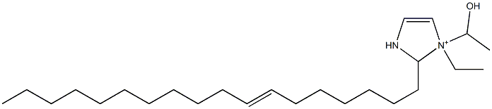 1-Ethyl-1-(1-hydroxyethyl)-2-(7-octadecenyl)-4-imidazoline-1-ium Struktur