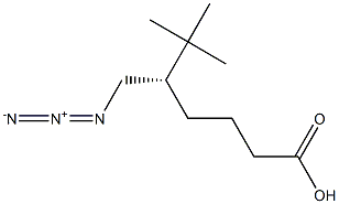 (S)-1-(Azidomethyl)-2,2-dimethylpropyl=butanoate Struktur