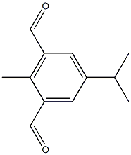 5-Isopropyl-2-methylbenzene-1,3-dicarbaldehyde Struktur