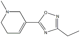 3-Ethyl-5-[(1,2,5,6-tetrahydro-1-methylpyridin)-3-yl]-1,2,4-oxadiazole Struktur