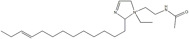 1-[2-(Acetylamino)ethyl]-1-ethyl-2-(10-tridecenyl)-3-imidazoline-1-ium Struktur