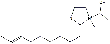 1-Ethyl-1-(1-hydroxyethyl)-2-(7-nonenyl)-4-imidazoline-1-ium Struktur