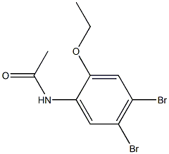 N-(2-Ethoxy-4,5-dibromophenyl)acetamide Struktur