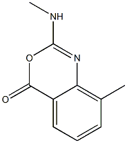 2-Methylamino-8-methyl-4H-3,1-benzoxazin-4-one Struktur